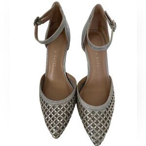 Kelly & Katie Silver Mesh Heels